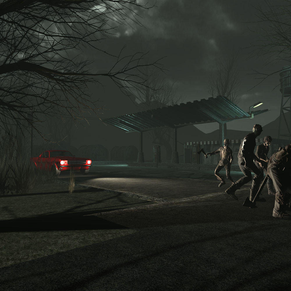 Taking a drive in zombie infested streets in Corpus Animatum in a brand new Ford Mustang GT