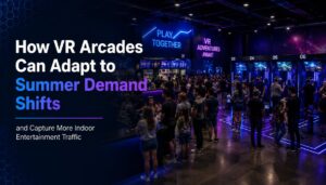 VR arena with players enjoying the location based experience