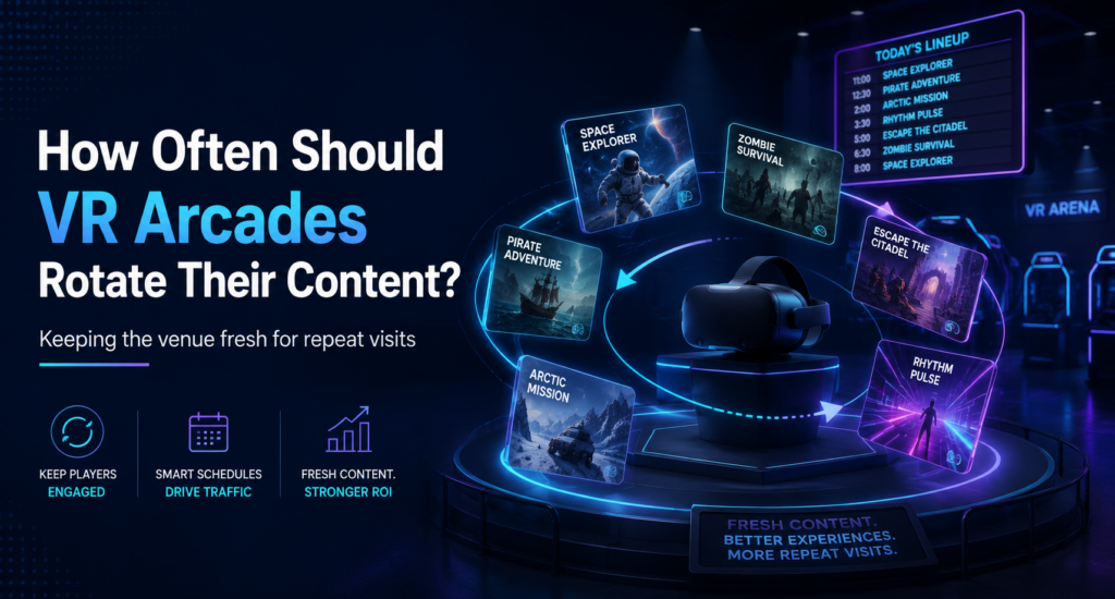 How often should vr arcades rotate content
