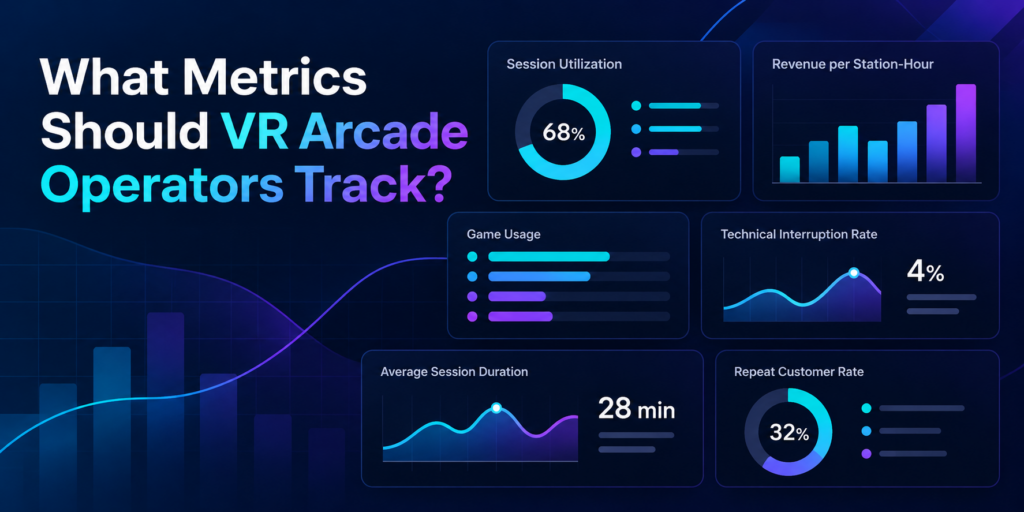 What metrics should VR arcade track