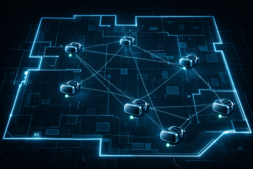 SynthesisVR Local Manager PICO LBE tab wireless ADB map sharing VR arcade headset management