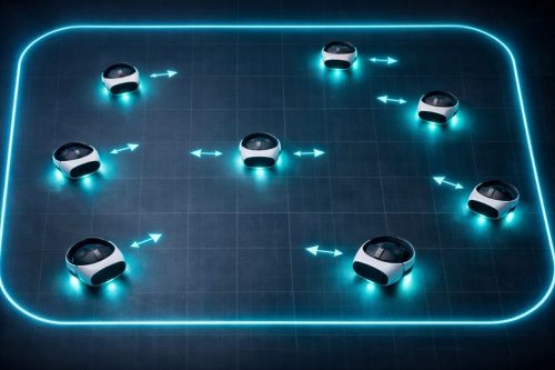 free roam VR boundary mapping and calibration using shared spatial map across multiple headsets in a VR arena